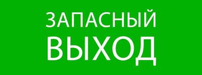Пиктограмма "Запасный выход" 320х120мм (для EXIT, SAFEWAY-40) | pkal-01-02 EKF купить в Москве по низкой цене