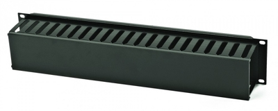 Организатор кабельный CM-2U-PL-COV пластиковый с крышкой, 19", 2U | 16487 Hyperline кольцами и цена, купить