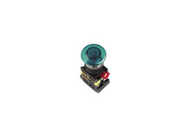 Кнопка зеленая AELA-22 Гриб с подсветкой неон 1з+1р 240В - BBG20-AELA-K06 IEK (ИЭК)