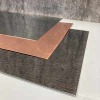 Лист рифлёный «кожа» Aisi 430 0.5х300х600 мм, нержавеющая сталь