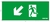 Пиктограмма СТРЕЛКА ВЛЕВО ВНИЗ для аварийно-эвакуационного светильника ip20 Вартон - V1-R0-70354-21A01-2019 VARTON