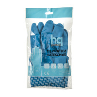 Перчатки латексные HQ Profiline размер L цвет синий