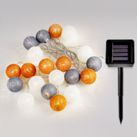Гирлянда светодиодная шарики Inspire Hina на солнечных батареях 20 LED цвет мультиколор