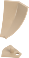 Заглушка для плинтуса 2 см пластик цвет коричневый 6 шт аналоги, замены