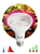 Лампа для растений 16W E27, гриб, красно-синий спектр, фиолетовый свет свечения ЭРА (Энергия света)