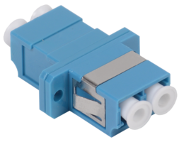 Адаптер проходной LC-LC для одномодового и многомодового кабеля (SM/MM); с полировкой UPC; двойного исполнения (Duplex) ITK FC1-LCULCU2C-SM IEK (ИЭК)