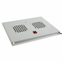 Модуль вентиляторный потолочный с 2-мя вентиляторами, без термостата, для шкафов серии Standart глубиной 600мм | 04-2600 REXANT