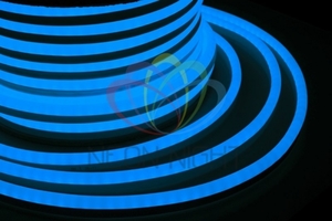 Гибкий Неон LED - синий, бухта 50м | 131-013 NEON-NIGHT светодиодный постоянное cиний 220В Шнур FLEX 12х26мм 80LED/м 4Вт/м IP54 купить в Москве по низкой цене