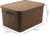 Ящик Артлайн 46x34.5x24.5 см 30 л пластик с крышкой цвет коричневый ПОЛИМЕРБЫТ