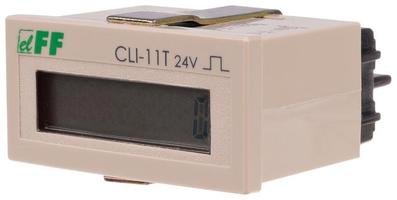 Счетчик импульсов CLI-11T-24 (вход сброса прямой счет (0-999 999) монтаж на щит 4-30В DC IP20) F&F EA16.001.004 Евроавтоматика ФиФ