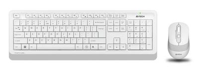 Комплект клавиатура+мышь Fstyler FG1010 клавиатура бел./сер. мышь USB беспроводная Multimedia WHITE A4TECH 1147575