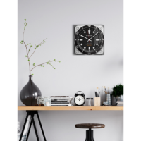Часы настенные Artabosko Морис квадратные стекло цвет серый бесшумные 30x30 см