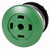Головка кнопки грибовидная, с фиксацией, пустая, цвет зеленый, M22-DRP-G-X - 216765 EATON