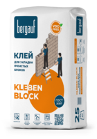 Клей для ячеистых блоков Bergauf Kleben Block 25 кг