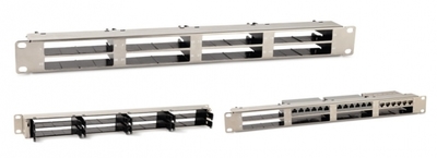 Патч-панель PPTR-19-8CU-STL 19" для претерминированных медных и оптических кассет, 8 слотов под кассеты, 1U | 235657 Hyperline цена, купить