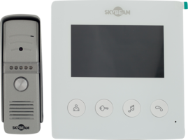 Комплект видеодомофона Skybeam 4.3" цвет белый