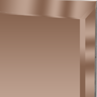Плитка зеркальная Mirox 3G прямоугольная 40x10 см цвет бронза