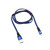 Кабель REXANT USB-microUSB 1 м, плоский провод, синяя джинсовая оплетка |18-1163 |
