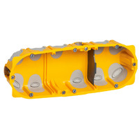 Встраиваемая коробка Batibox - трехмодульная энергосберегающая глубина 40 мм | 080023 Legrand