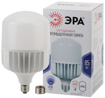 Лампа светодиодная высокомощная STD LED POWER T140-85W-6500-E27/E40 85Вт T140 колокол 6500К холод. бел. E27/E40 (переходник в компл.) 6800лм Эра Б0032088 (Энергия света)