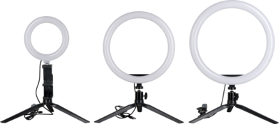 Светильник кольцевой светодиодный Gauss Ring Light Ø16 см с пультом управления