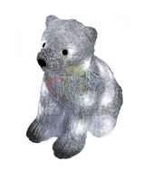 Акриловая светодиодная фигура "Медвежонок" 17х24х29 см, 4,5 В, 3 батарейки AA (не входят в комплект), 20 светодиодов, | 513-313 NEON-NIGHT домашняя медвежонок IP20 элементы питания 3хAA бел аналоги, замены