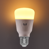 Лампа умная светодиодная Yeelight E27 200-240 В 10 Вт груша матовая 800 лм теплый белый свет для диммера