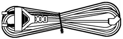 Кабель питания д. вентилятора KL-FCRD-1F-EU-1.8-BK 120x120x38мм,1 раз.под плоск.контакты,с евровилкой без зазем.,1.8м,черн. | 237243 Hyperline