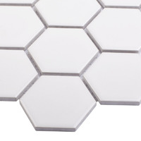Мозаика керамическая StarMosaic Homework Hexagon White Glossy 26.5x27.8 см цвет белый SMART MOSAIC