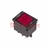 Выключатель - автомат клавишный 250V 15А (4с) RESET-OFF красный с подсветкой | 36-2630 REXANT