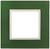 Рамка на 1 пост 14-5101-27 стекло Эра Elegance зеленый-слоновая кость Б0034481 (Энергия света)