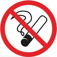 Наклейка информационный знак "Курить запрещено" 200х200 | 56-0035 REXANT