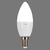 Лампа светодиодная E14 220-240 В 6.5 Вт свеча матовая 550 лм, холодный белый свет Osram