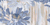 Декор настенный Нефрит Артис Цветы 2 50x25 см матовый цвет голубой с рисунком