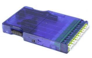 Кассета PPTR-CSS-1-6хDLC-SM/GN-BL (для опт. претерм. решений) 6 дуплексных портов LC/APC для одномод. кабеля син. корпус/зеленые порты Hyperline 235663
