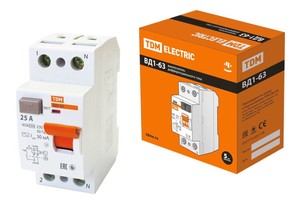 Выключатель дифференциальный (УЗО) ВД1-63 2п 25А 30мА тип AC | SQ0203-0008 TDM ELECTRIC
