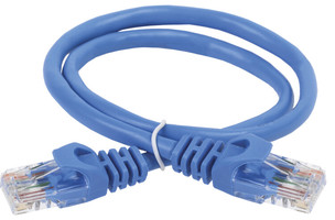 Патч-корд ITK (коммутационный шнур) категория 5е UTP синий (2м) - PC03-C5EU-2M IEK (ИЭК)