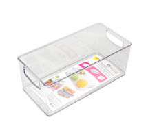 Емкость для холодильника 1 отсек Delinia LM 15.2x12.7x31.23 см пластик цвет прозрачный