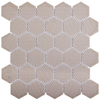 Мозаика керамическая StarMosaic Homework Hexagon Marblegrey Мат 27.1x28.2 см цвет серый SMART MOSAIC