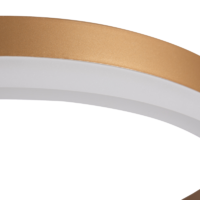 Люстра потолочная светодиодная диммируемая, Ritter RIVO 52090 4, с д/у, 72 Вт, 17 м², 2700К-6500К, цвет белый/золотой