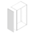 Аша 37x102.4 см ЛДСП цвет бежевый Фальшпанель для навесного шкафа Delinia ID