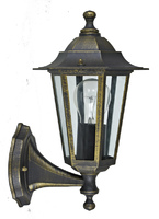Настенный светильник уличный вверх Inspire Peterburg 1xE27х60 Вт алюминий/стекло цвет бронза аналоги, замены