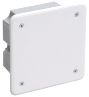 Коробка распределительная с/у 92х92x45 КМ41021 с саморезами, металлические лапки, крышкой (для полых стен) | UKG11-092-092-040-M IEK (ИЭК)