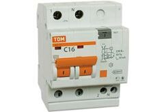 Выключатель автоматический дифференциального тока АД12 2п 50А C 30мА тип AC (4 мод) | SQ0204-0020 TDM ELECTRIC