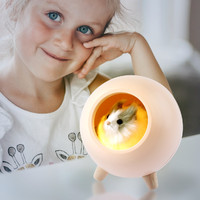 Детский ночник - светильник светодиодный ЭРА NLED-468-1W-P хомяк розовый Б0052816 (Энергия света) настольный в домике" купить в Москве по низкой цене