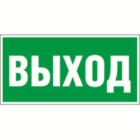 Наклейка Выход 270х140 - a9749 Белый свет NPU-2714.E22 купить в Москве по низкой цене