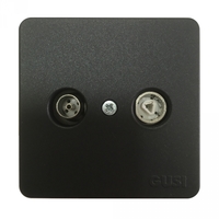 Выключатель одноклавишный двухполюсный в рамку белый - С1В5-001 GUSI Electric Механизм 2п СП Extra 10А IP21 аналоги, замены