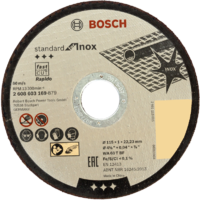 Диск отрезной по нержавеющей стали Bosch 2608603169 115x22.2x1 мм аналоги, замены