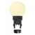 Лампа профессиональная шар 6 LED вместе с патроном для белт-лайта, цвет: ТЕПЛЫЙ БЕЛЫЙ, 45мм, белая матовая колба - 405-146 NEON-NIGHT
