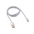 Кабель REXANT USB-Lightning 1 м, серебристая нейлоновая оплетка |18-7051 |